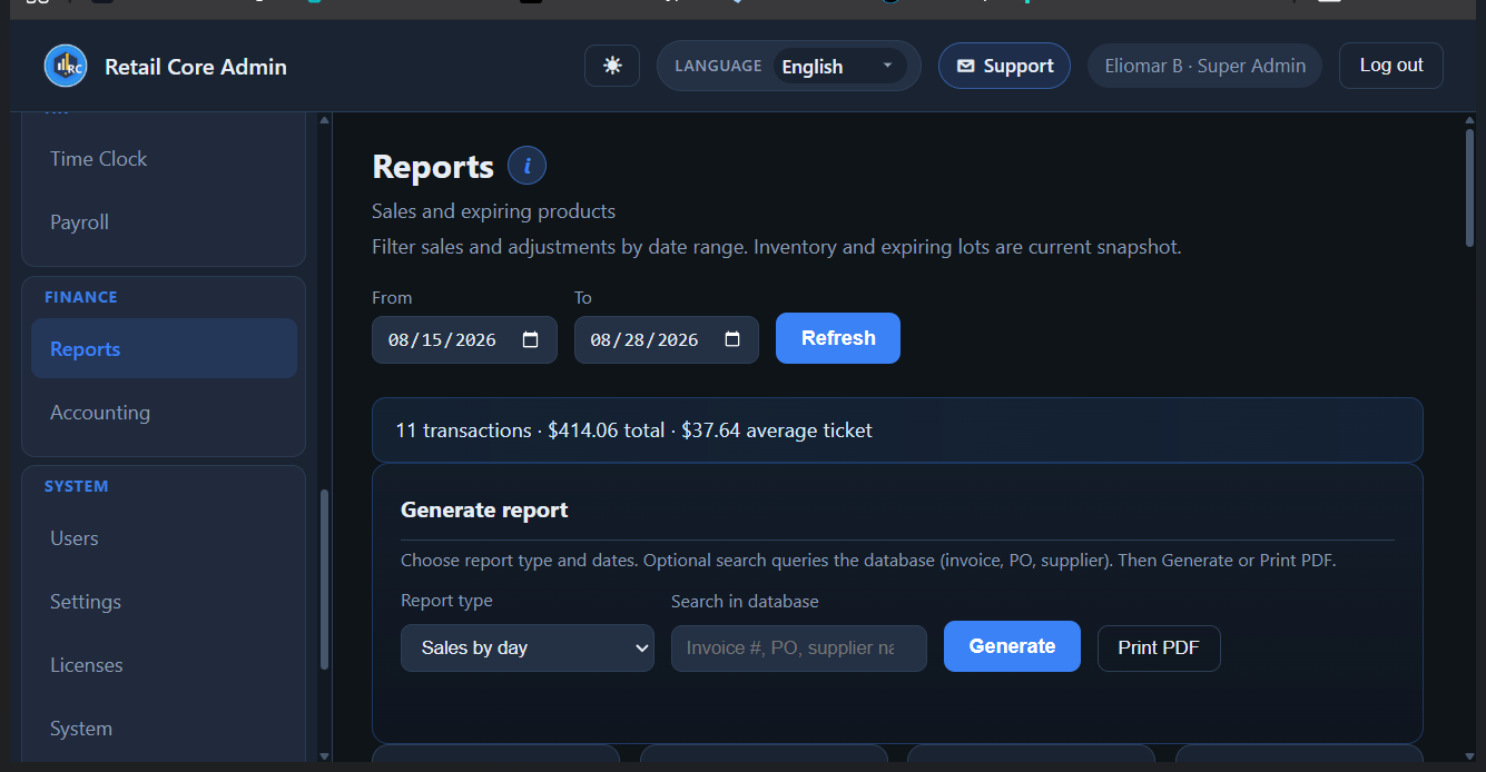 Reports and PDF